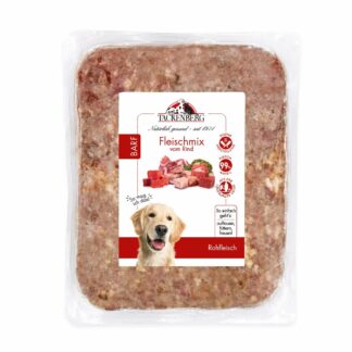 BARF Fleischmix vom Rind für Hunde  - 14 x 1000 g - Premiumqualität von Tackenberg*