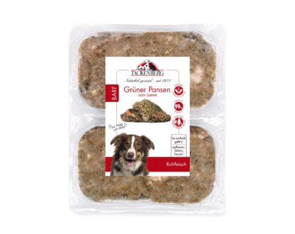 BARF Grüner Pansen vom Lamm für Hunde  - 14 x 500 g - Premiumqualität von Tackenberg*