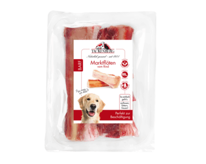 BARF Markflöten vom Rind für Hunde  - 2 Stk. - Premiumqualität von Tackenberg*