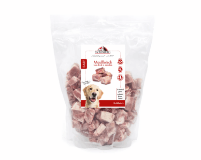 BARF Maulfleisch vom Rind in Würfeln für Hunde & Katzen  - 2000 g - Premiumqualität von Tackenberg*