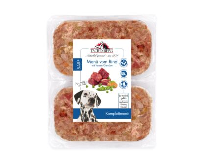 BARF Menü Rind & Gemüse für Hunde  - 14 x 500 g - Premiumqualität von Tackenberg*