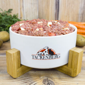 BARF-Menü Rind mit Reis, Apfel und Lachsöl für Hunde - 28 x 500 g - Premiumqualität von Tackenberg*