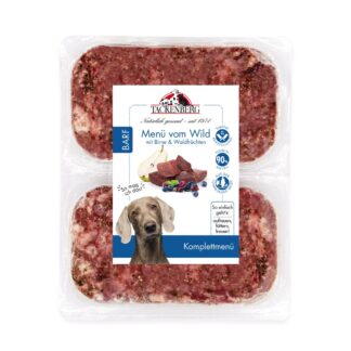 BARF Menü Wild & Birne für Hunde  - 500 g - Premiumqualität von Tackenberg*