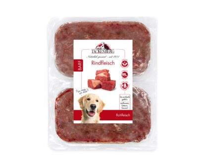 BARF Rindfleisch für Hunde & Katzen  - 14 x 500 g - Premiumqualität von Tackenberg*