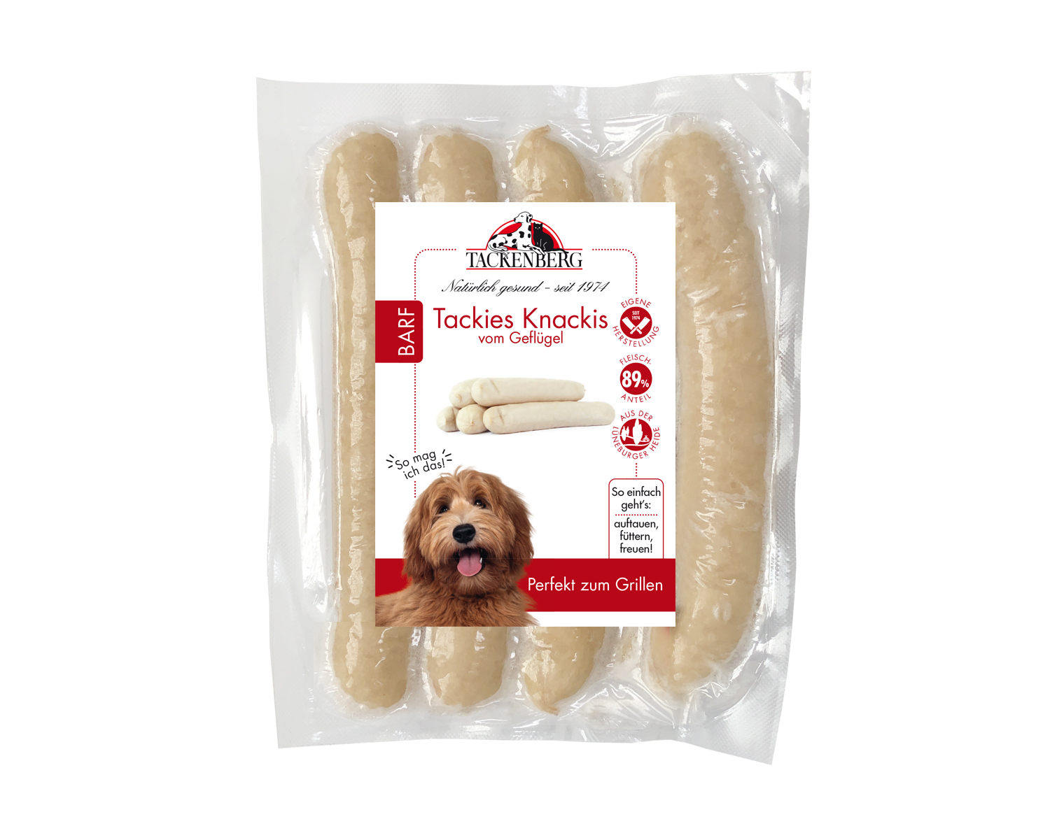 BARF Tackis Knackis vom Geflügel für Hunde - 5 Stk. - Premiumqualität von Tackenberg*