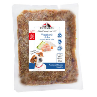 BARF-Vitalmenü für Hunde vom Huhn mit Lachs | Online bei Tackenberg - 20 x 200g - Premiumqualität von Tackenberg*