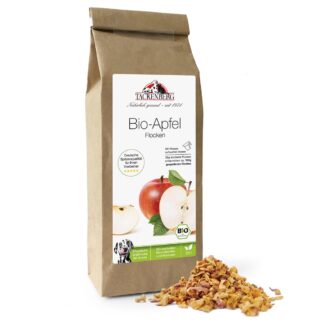 BIO-Apfel-Flocken - die fruchtig-süße BARF-Ergänzung für Hunde - 200 g - Premiumqualität von Tackenberg*