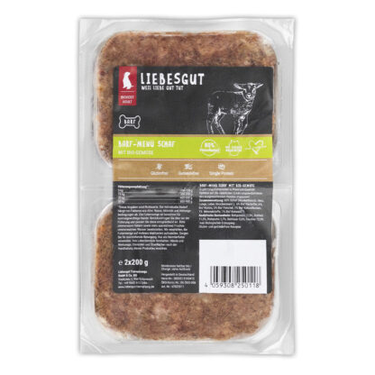 Barf-Menü Adult Schaf mit Bio-Gemüse*