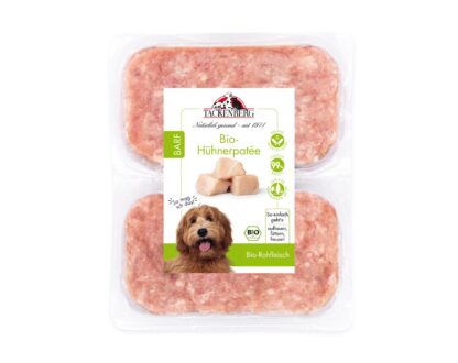 Bio BARF Hühnerpatee für Hunde & Katzen  - 14 x 500 g - Premiumqualität von Tackenberg*