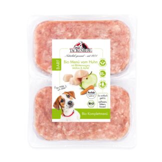 Bio BARF Menü Huhn & Blättermagen für Hunde  - 14 x 500 g - Premiumqualität von Tackenberg*