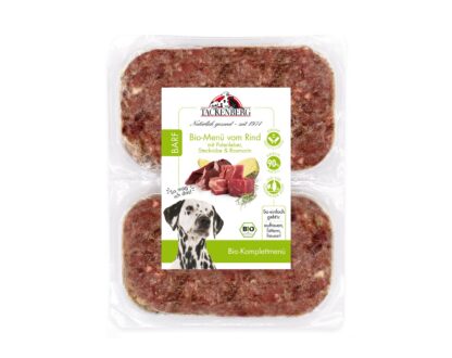 Bio BARF Menü Rind & Putenleber für Hunde  - 14 x 500 g - Premiumqualität von Tackenberg*