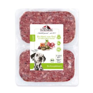 Bio BARF Menü Rind & Süßkartoffel für Hunde  - 14 x 500 g - Premiumqualität von Tackenberg*