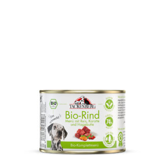 Bio Dosen Menü mit Rind & Karotte für Hunde  - 400 g - Premiumqualität von Tackenberg*