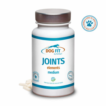 DOG FIT by PreThis® JOINTS elements » Gelenkstärkung für Hunde 10-25kg » Arthrose, Gelenkknorpel & Bandscheiben » 60 Kapseln*