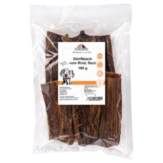 Dörrfleisch Rind flach getrocknet für Hunde  - 500 g - Premiumqualität von Tackenberg*