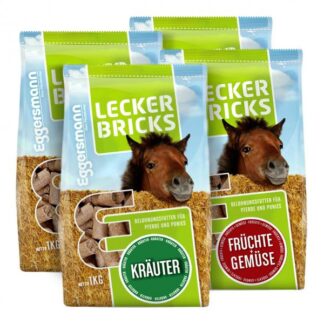 Eggersmann Lecker Bricks 4er Set - Kräuter, Früchte + Gemüse*