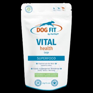 Futtertopping mit Vitalpilzen für große Hunde ab 25kg | VITAL health mit Reishi & Cordyceps | DOG FIT by PreThis | 120g*