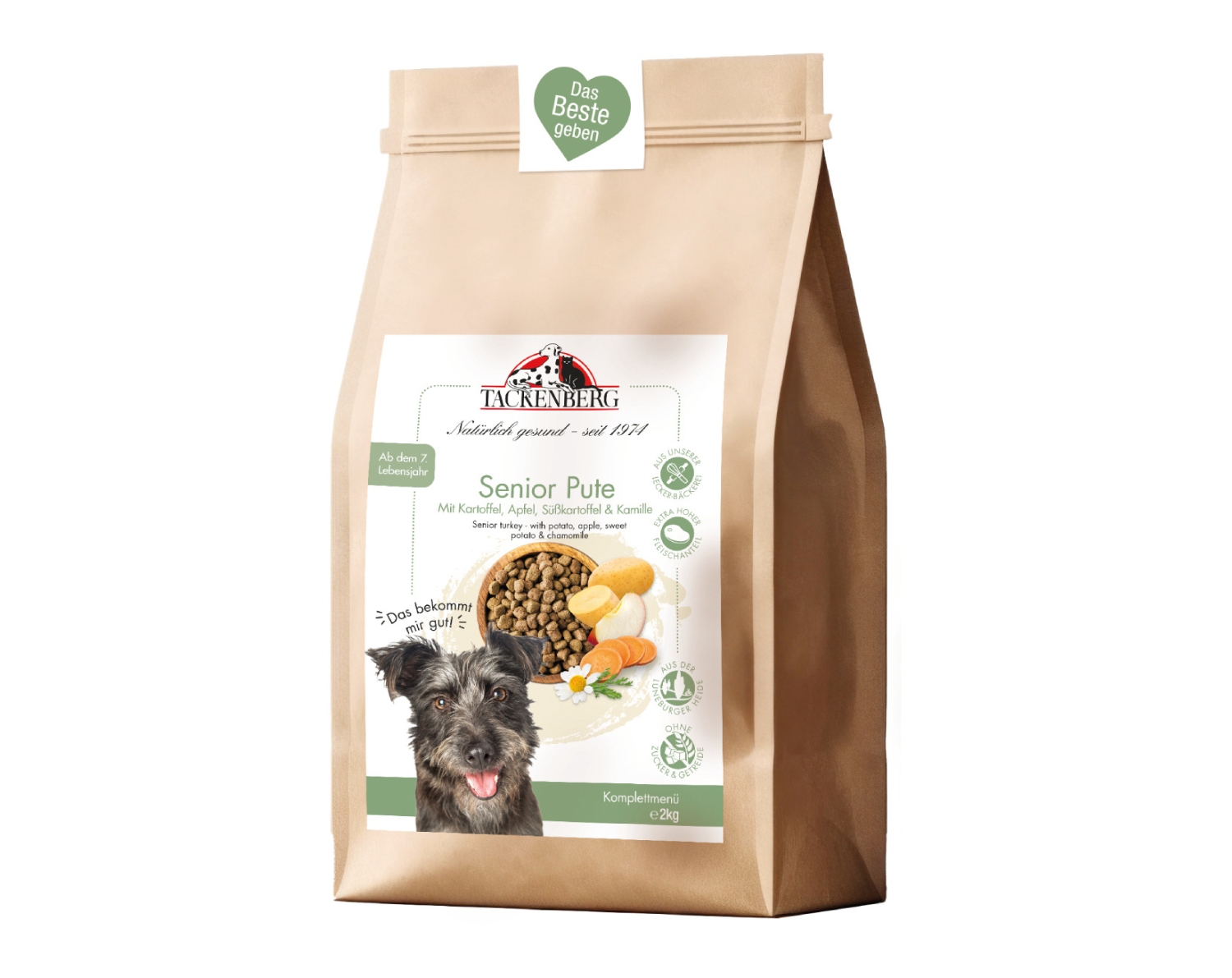 Glutenfreies Trockenfutter von der Pute online bei TACKENBERG - 800 g - Premiumqualität von Tackenberg*