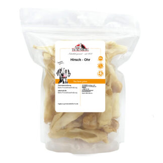 Hirschohren getrocknet für Hunde  - 500 g - Premiumqualität von Tackenberg*