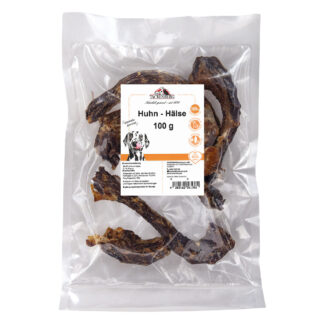 Hühnerhälse getrocknet für Hunde  - 100g - Premiumqualität von Tackenberg*