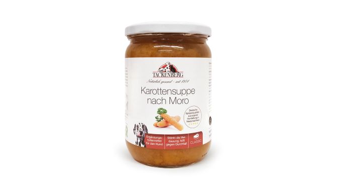 Karottensuppe für Hunde - bei Durchfall | TACKENBERG - 485 ml - Premiumqualität von Tackenberg*