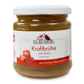 Kraftbrühe vom Rind für Hunde & Katzen - 200ml - Premiumqualität von Tackenberg*