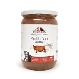 Kraftbrühe vom Rind für Hunde & Katzen  - 485 ml - Premiumqualität von Tackenberg*