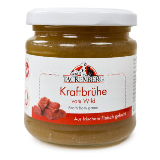 Kraftbrühe vom Wild für Hunde & Katzen  - 200ml - Premiumqualität von Tackenberg*