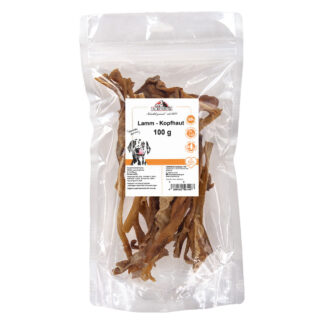 Lammkopfhaut getrocknet für Hunde  - 500 g - Premiumqualität von Tackenberg*