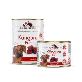 Nassfutter Dose Känguru Pur für Hunde und Katzen  - 200 g - Premiumqualität von Tackenberg*