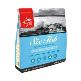 ORIJEN DOG 6 Fish - Trockenfutter für Hunde aus Fisch - 11400 g - 2000 g - Premiumqualität von ORIJEN*