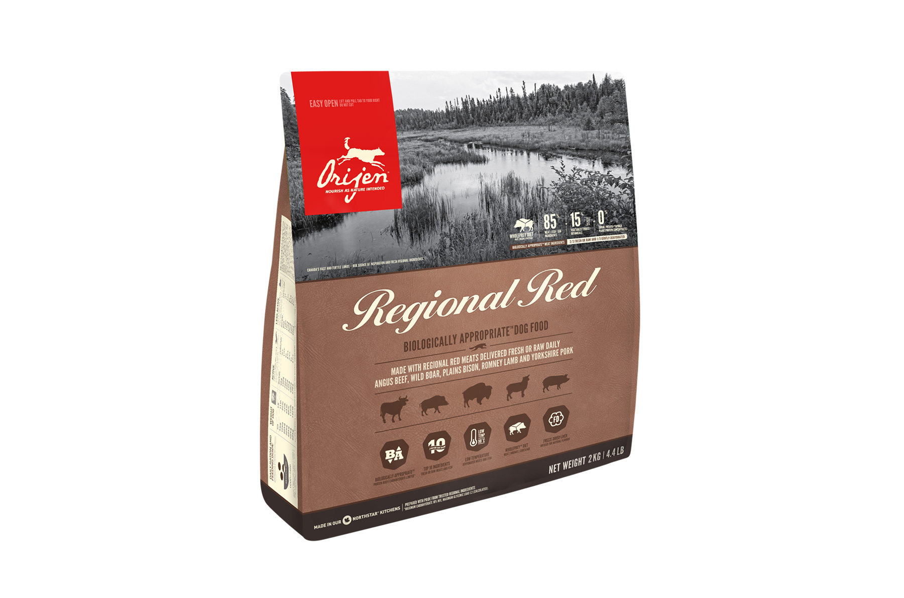 ORIJEN DOG Regional Red - Bio-Trockenfutter für Hunde - 11400 g - 2000 g - Premiumqualität von ORIJEN*