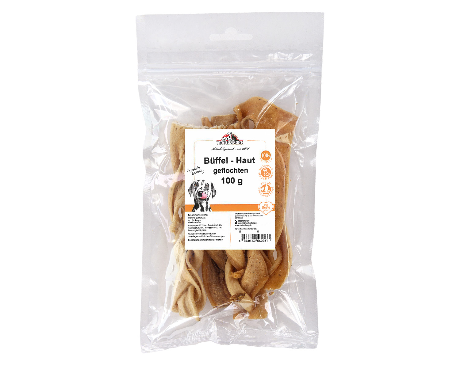 Premium Kauartikel für Hunde vom Büffel | Online bei Tackenberg - 1000g - Premiumqualität von Tackenberg*