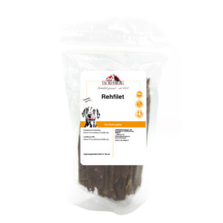 Rehfilet getrocknet für Hunde  - 500 g - Premiumqualität von Tackenberg*