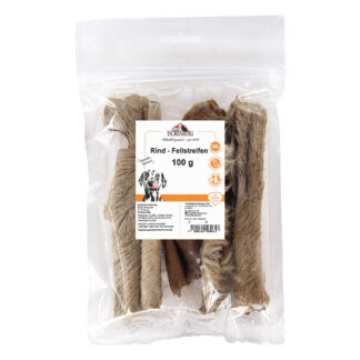 Rinderfellstreifen für Hunde  - 250 g - Premiumqualität von Tackenberg*