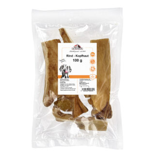 Rinderkopfhaut getrocknet für Hunde - 250 g - Premiumqualität von Tackenberg*