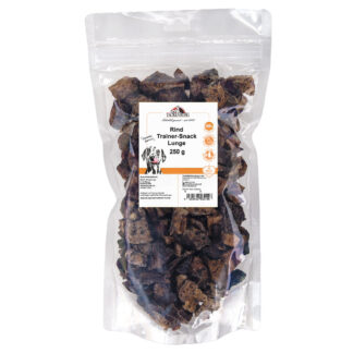 Rinderlunge getrocknet Trainer-Snack für Hunde  - 500 g - Premiumqualität von Tackenberg*