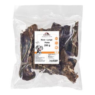 Rinderlunge getrocknet für Hunde  - 250 g - Premiumqualität von Tackenberg*