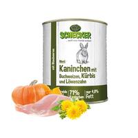 Schecker Hundemenü - Kaninchen mit Buchweizen, Kürbis und Löwenzahn*