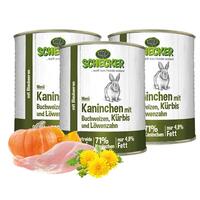 Schecker Hundemenü - Kaninchen mit Buchweizen, Kürbis und Löwenzahn*