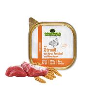 Schecker Hundemenü - Strauß mit Hirse, Fenchel und Mineralerde*
