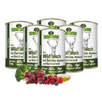Schecker Hundemenü - Wildfleisch mit Gemüse, Waldbeeren und Nachtkerzenöl*