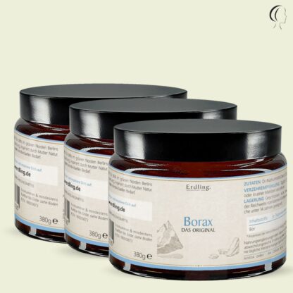 Set: 3er Pack - Borax - 99,9% Reinheit - 3x 380g*