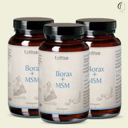 Set: 3er Pack - Borax Original - 99,9% Reinheit - OptiMSM® + Natriumtetrabora...*