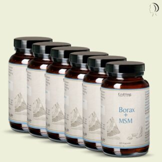 Set: 6er Pack - Borax Original - 99,9% Reinheit - OptiMSM® + Natriumtetrabora...*