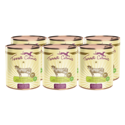Terra Canis Classic | Kalb mit Hirse, Gurke, gelber Melone und Basilikum 6x 800g*