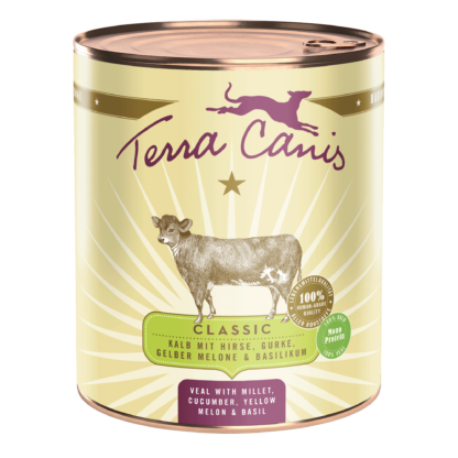 Terra Canis Classic | Kalb mit Hirse, Gurke, gelber Melone und Basilikum 800g*
