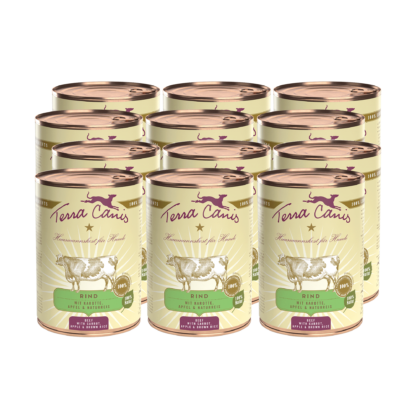 Terra Canis Classic | Rind mit Karotte, Apfel und Naturreis 12x 400g*