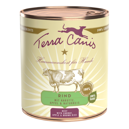 Terra Canis Classic | Rind mit Karotte, Apfel und Naturreis 800g*