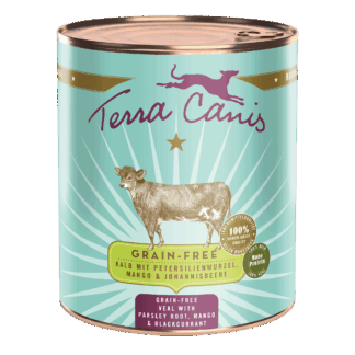 Terra Canis Getreidefrei | Kalb mit Petersilienwurzel, Mango und Johannisbeere 800g*